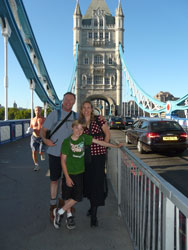 At the Tower Bridge in London