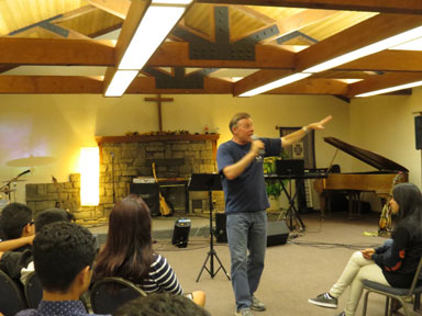 Ministering at a youth retreat