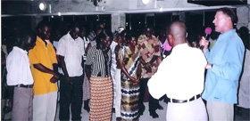 Altar call in Accra, Ghana