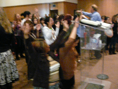 The Glory falls while ministering in San Diego.