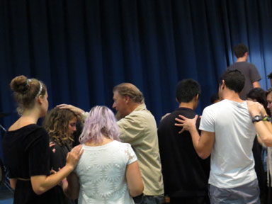 The Holy Spirit moves up in IV Church in Santa Barbara