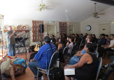 Ministering at Soboba Reservation.