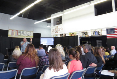 Ministering at the Father's House in Huntington Beach.